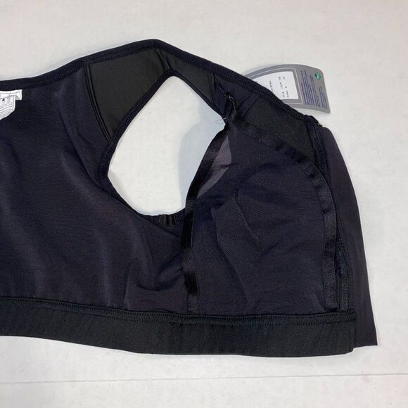 Asics Womens Black Lock Front Zip Sports Bra, Size Medium 36D - Picture 9 of 13